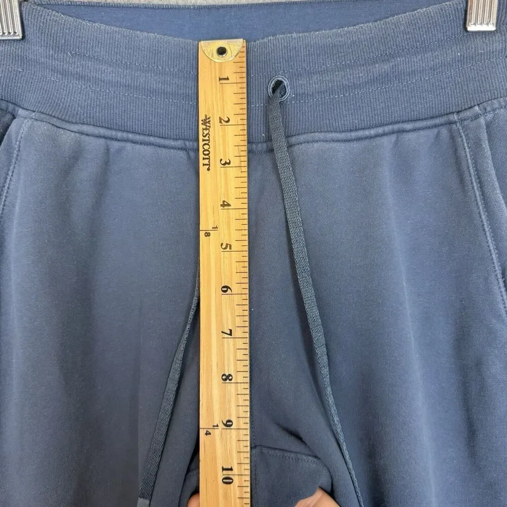Lululemon‎ Pants Womens 4 Blue Warm Down Jogger Casual Workout Gym French Terry